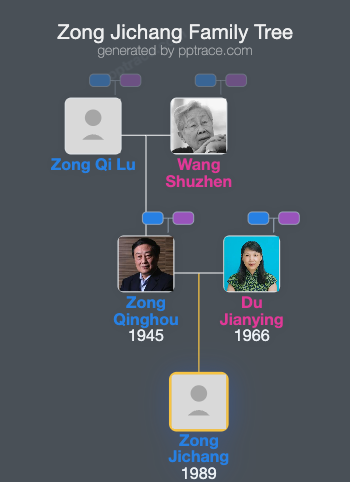 Zong Jichang family tree overview