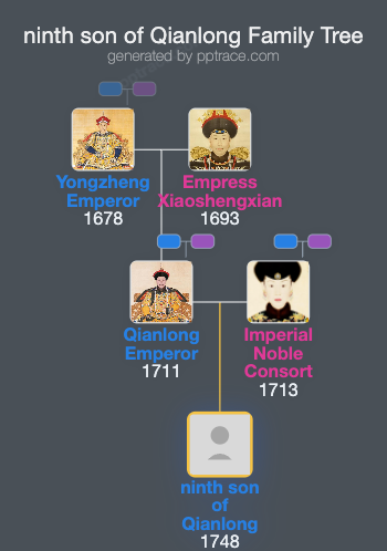 Ninth Son Of Qianlong family tree overview