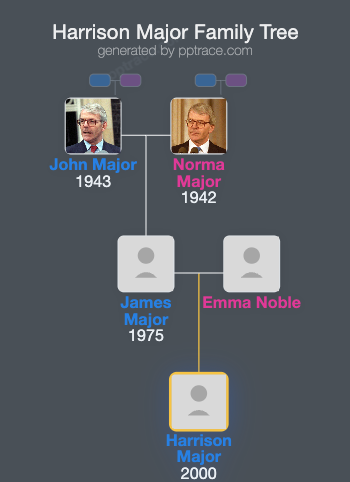 Harrison Major family tree overview
