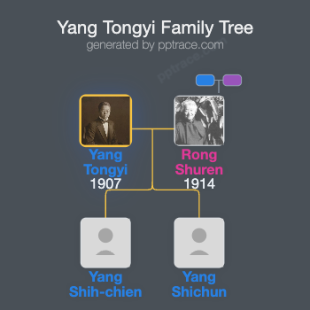 Yang Tongyi family tree overview