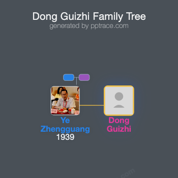 Dong Guizhi family tree overview