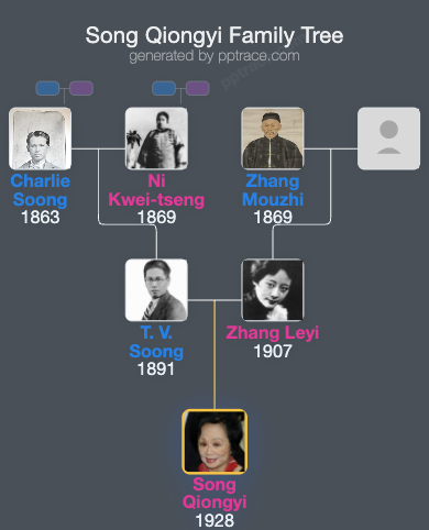 Song Qiongyi family tree overview