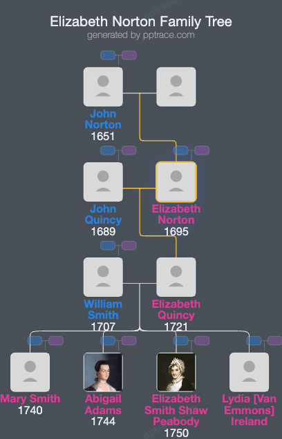 Elizabeth Norton family tree overview