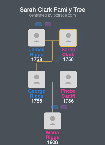 Sarah Clark family tree overview