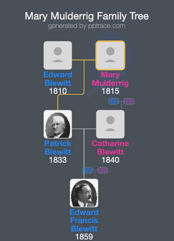Mary Mulderrig family tree overview