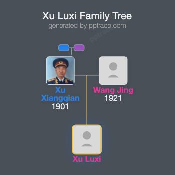 Xu Luxi family tree overview