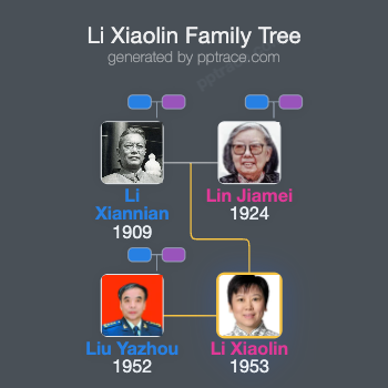 Li Xiaolin family tree overview