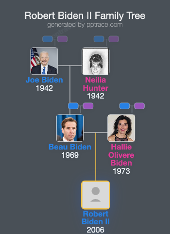 Robert Biden II family tree overview