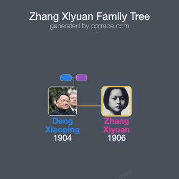 Zhang Xiyuan family tree overview