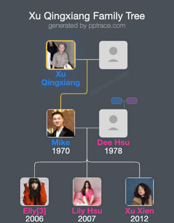 Xu Qingxiang family tree overview