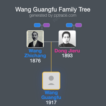 Wang Guangfu family tree overview