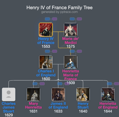 Henry IV Of France family tree overview
