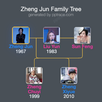 Zheng Jun family tree overview