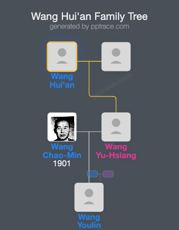 Wang Hui'an family tree overview