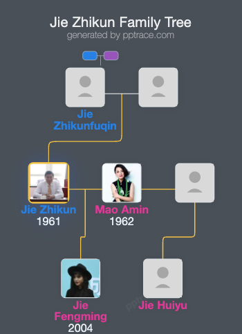 Jie Zhikun family tree overview