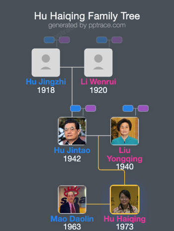 Hu Haiqing family tree overview