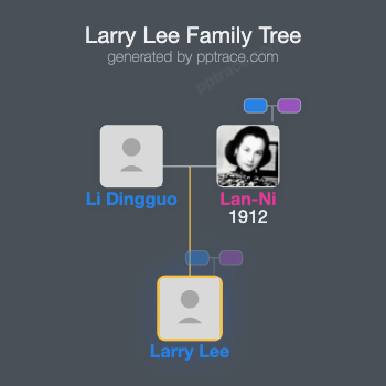 Larry Lee family tree overview
