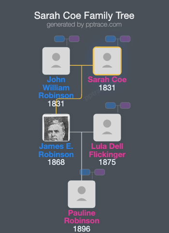 Sarah Coe family tree overview