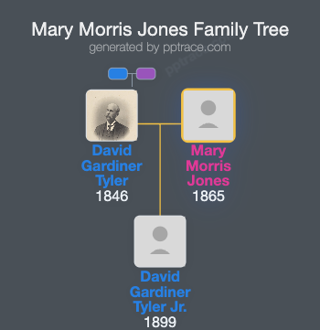 Mary Morris Jones family tree overview