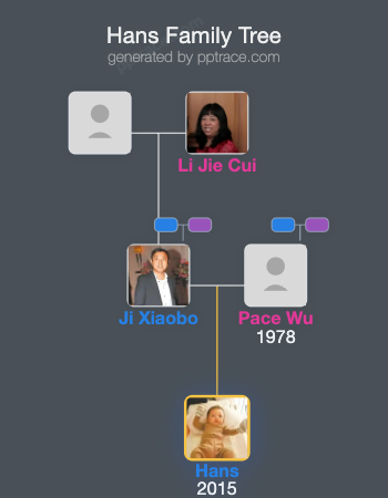 Hans family tree overview