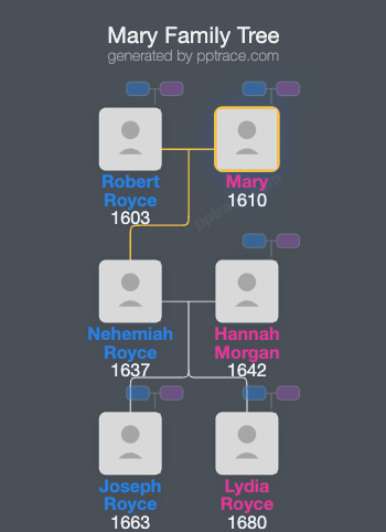 Mary family tree overview