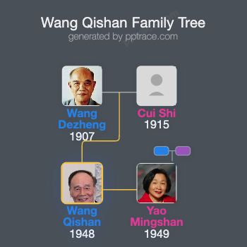 Wang Qishan family tree overview