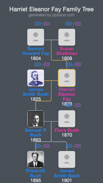 Harriet Eleanor Fay family tree overview