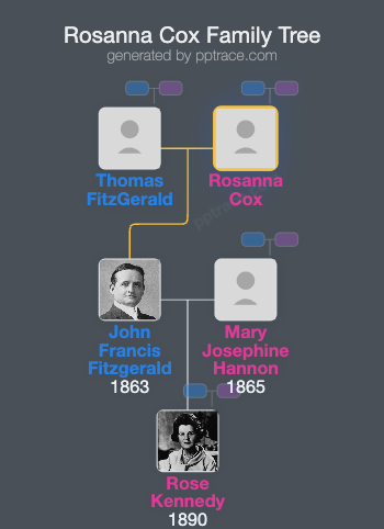 Rosanna Cox family tree overview
