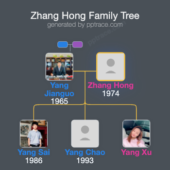 Zhang Hong family tree overview