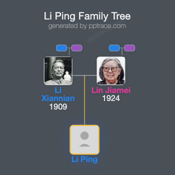 Li Ping family tree overview