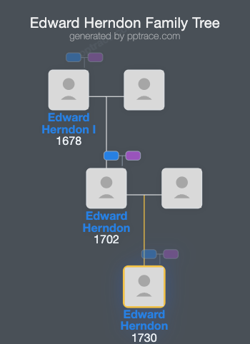 Edward Herndon family tree overview