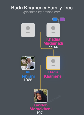 Badri Khamenei family tree overview
