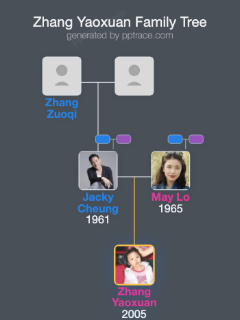 Zhang Yaoxuan family tree overview
