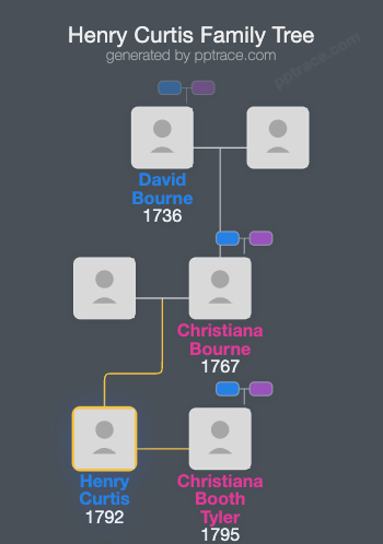 Henry Curtis family tree overview
