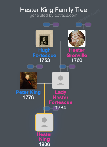 Hester King family tree overview