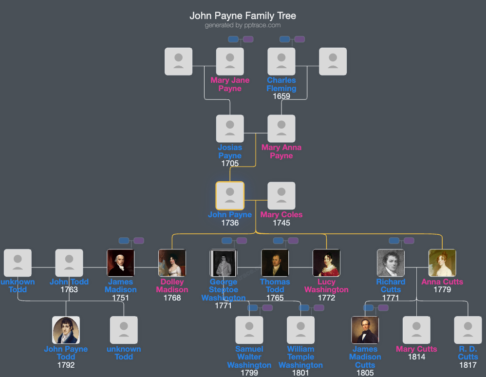 John Payne family tree overview