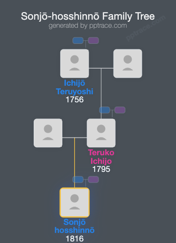 Sonjō-hosshinnō family tree overview