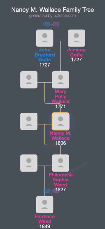 Nancy M. Wallace family tree overview
