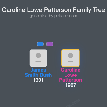 Caroline Lowe Patterson family tree overview
