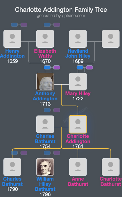 Charlotte Addington family tree overview