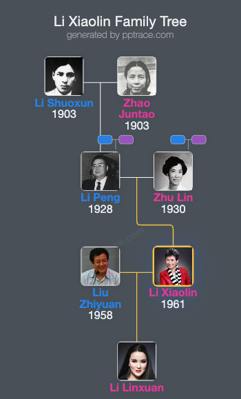 Li Xiaolin family tree overview