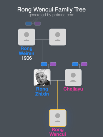 Rong Wencui family tree overview