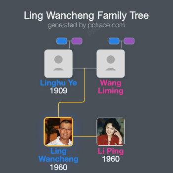 Ling Wancheng family tree overview