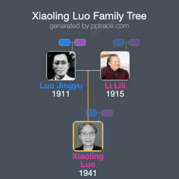 Xiaoling Luo family tree overview