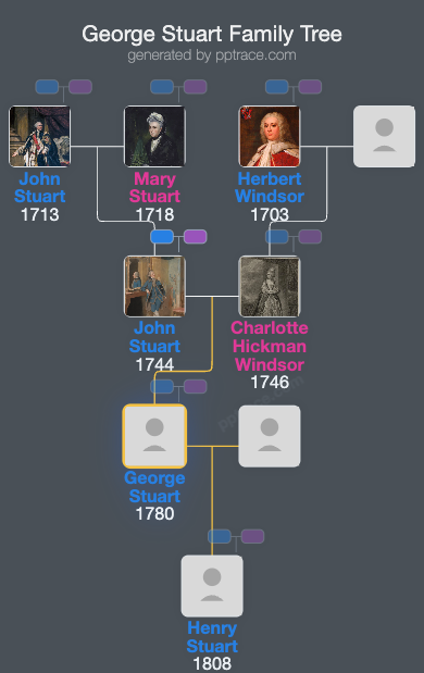 George Stuart family tree overview