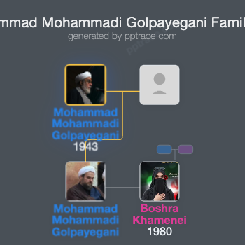 Mohammad Mohammadi Golpayegani family tree overview