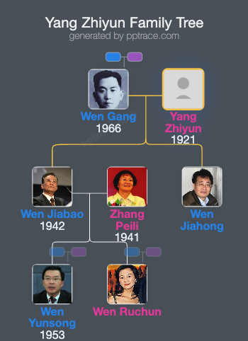 Yang Zhiyun family tree overview
