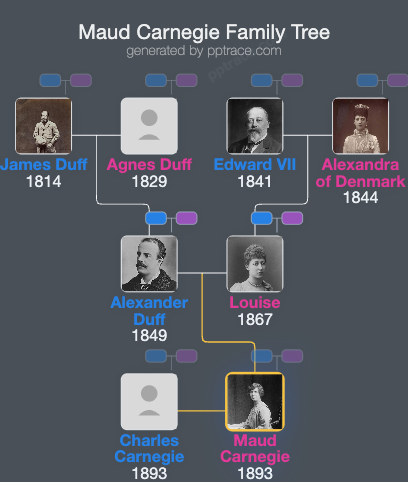Maud Carnegie, Countess Of Southesk family tree overview