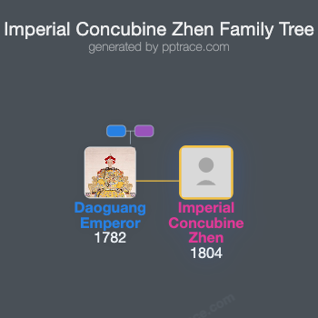 Imperial Concubine Zhen family tree overview