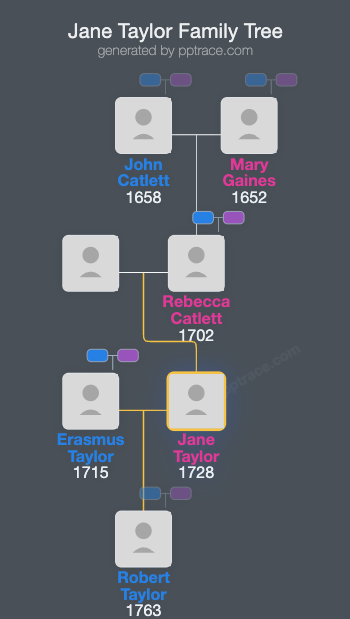 Jane Taylor family tree overview